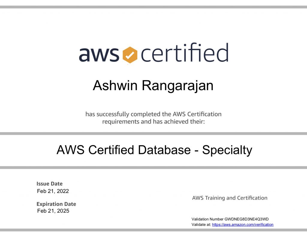 AWS Certified Big Data Specialty